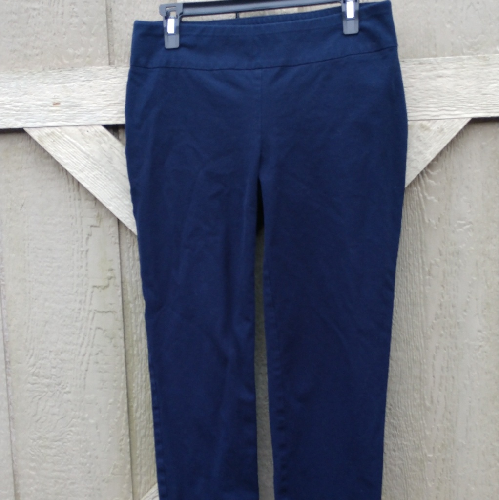 Crown  Ivy Navy Blue Stretch Pant
